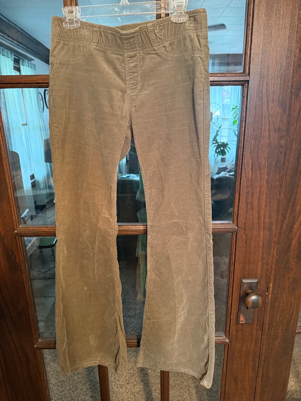 We The Free Free People Taupe Brown Corduroy Flare Wide Leg Pants Womens Size 28